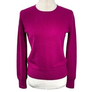 Naadam Crewneck 100% Cashmere Sweater Womens Size XS Fuchsia